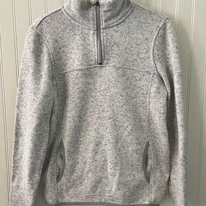 Thread & Supply Men's Heathered Gray Zip-Up Sweater
